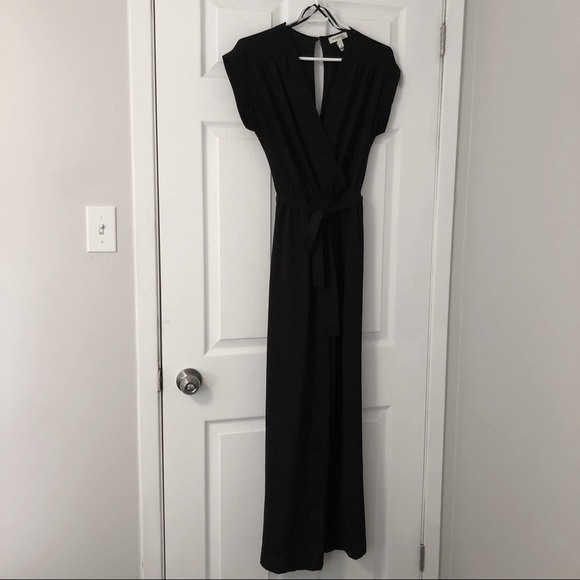 Black Chiffon Jumpsuit - Picture 2 of 4